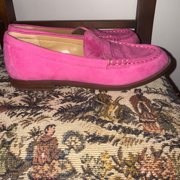 J.Crew Women’s Pink Suede Penny Loafers Size 6 - Picture 6 of 13